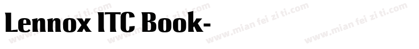 Lennox ITC Book字体转换